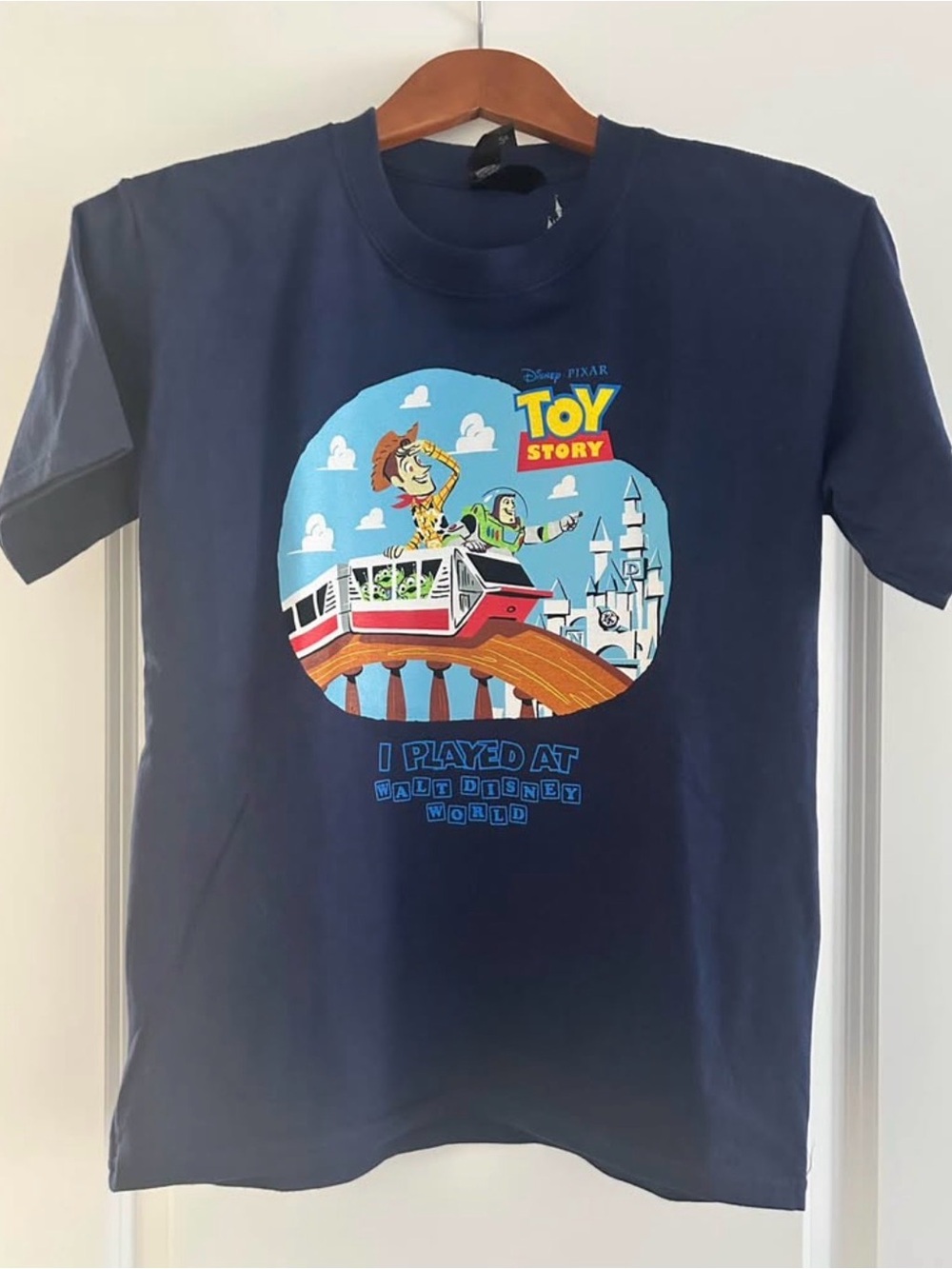 Disney Navy Toy Story Monorail Graphic Tee